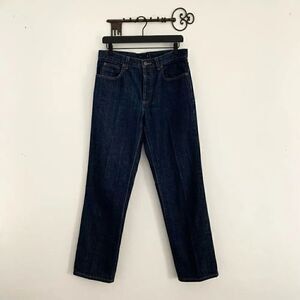 J Crew dark Wash wide leg denim jeans button fly 100% cotton women’s size 8